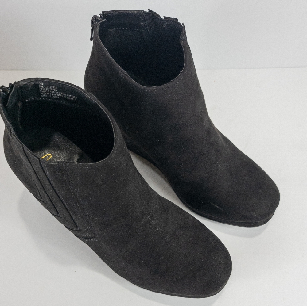 Sugar Jayla Wedge Anklr Booties Black -6.5 - Picture 7 of 9